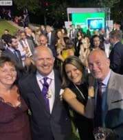 Steve with British Ambassador Sir Dominick Chilcott at Queen’s Birthday Party Ankara 2022